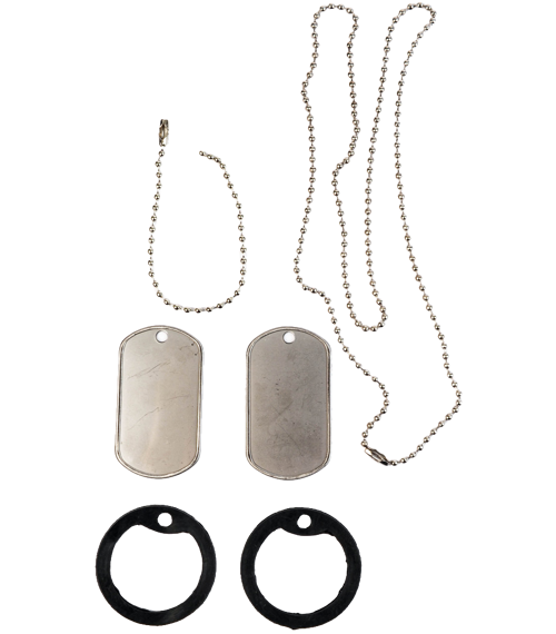 ID známka US (Dog Tag) - sada [BEZ RAŽBY]