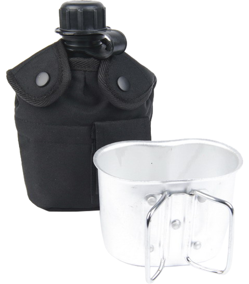 Láhev polní US 1 l s obalem a šálkem