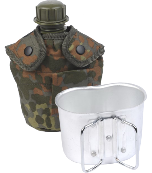 Láhev polní US 1 l s obalem a šálkem