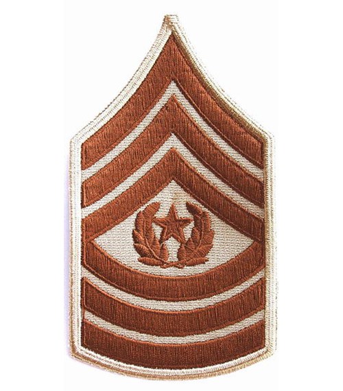 Nášivka: Hodnost US ARMY rukávová Command Sergeant Major