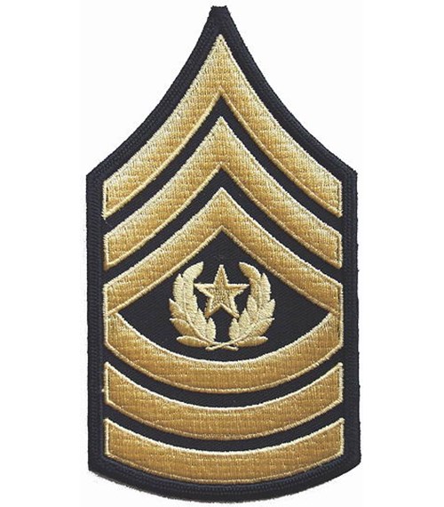 Nášivka: Hodnost US ARMY rukávová Command Sergeant Major