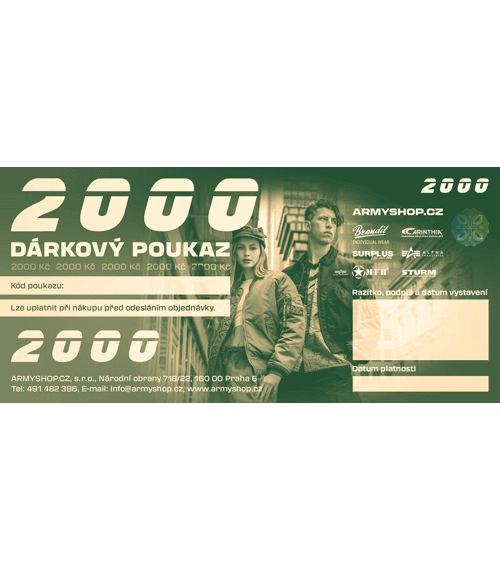 DÁRKOVÝ POUKAZ 2000 Kč - TIŠTĚ